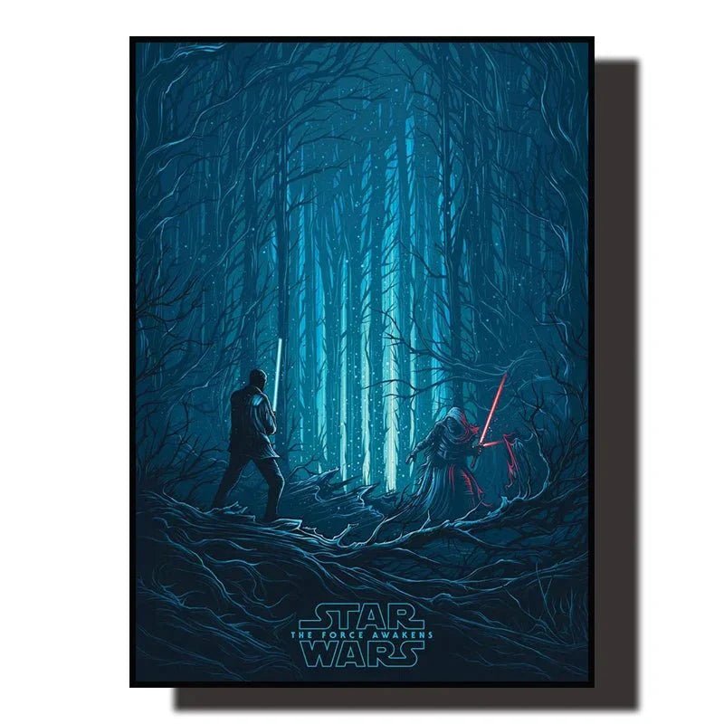 StarWarsArt™ - Le Réveil De La Force Bleu - Inspire Maison