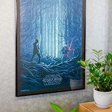 StarWarsArt™ - Le Réveil De La Force Bleu - Inspire Maison