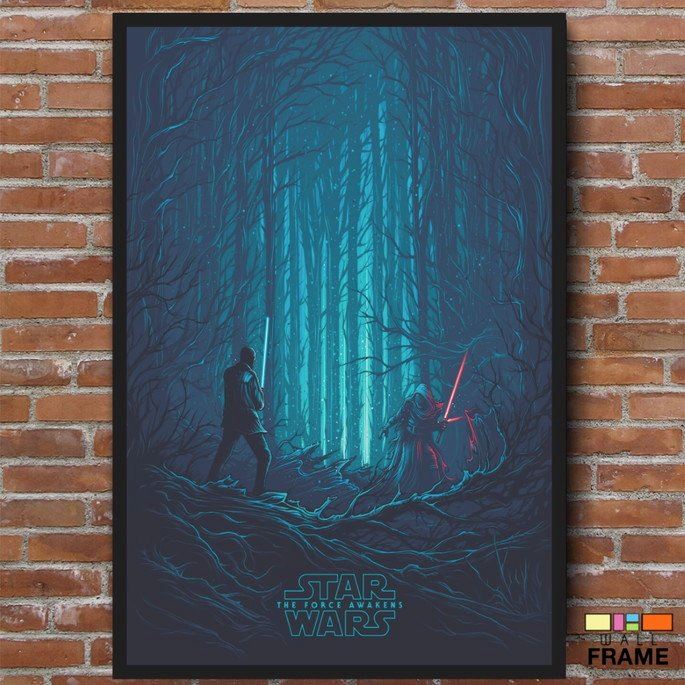 StarWarsArt™ - Le Réveil De La Force Bleu - Inspire Maison
