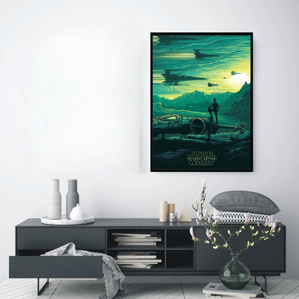 StarWarsArt™ - Le Réveil De La Force Vert - Inspire Maison